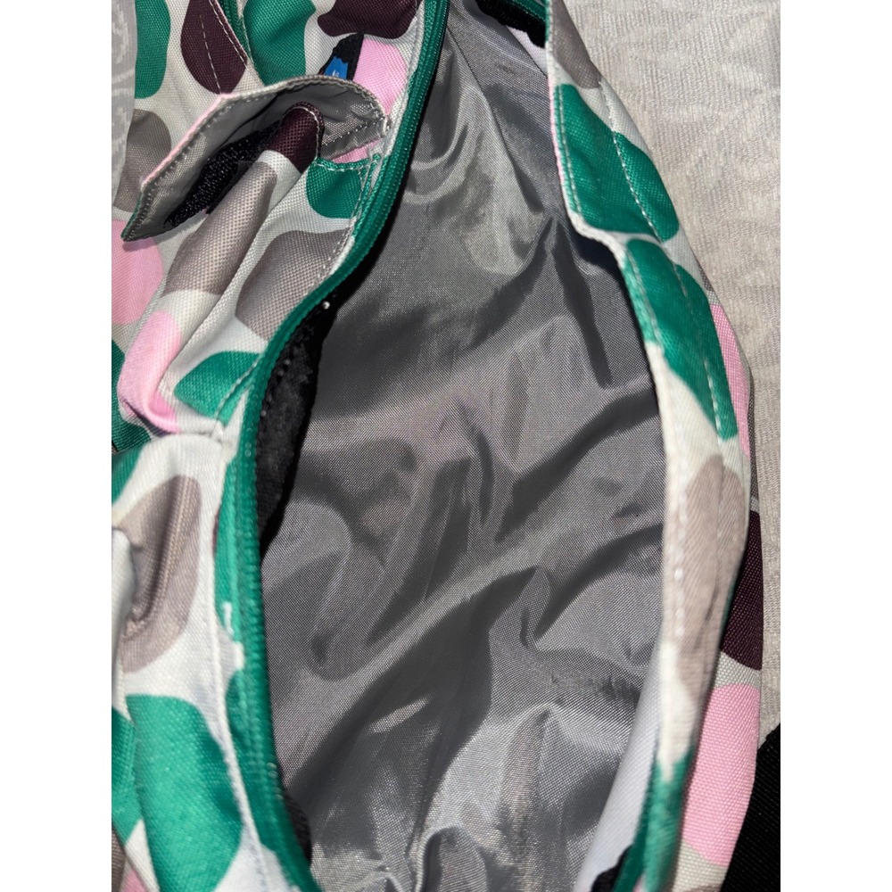 KAVU‎ Rope Bag Sling Backpack Polka Dot Green Pink Grey Crossbody - Picture 5 of 8